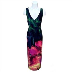 Additon Elle Floral Vneck Maxi Dress Size X